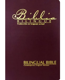 Bíblia Bilíngue | TLA/CEV | Média | Vinho | Luxo