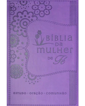  Bíblia Mulher de Fé Sheila Walsh | NVI | Letra Média | Luxo | Roxa 