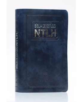 Bíblia de Estudo | NTLH | Letra Normal | Luxo | Azul