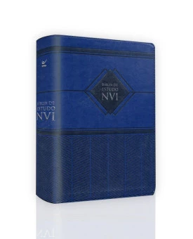 Bíblia de Estudo | NVI | Letra Normal | Capa Sintética | Azul