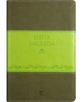 Bìblia Sagrada | NVI | Letra Normal | Luxo | Verde com Marrom