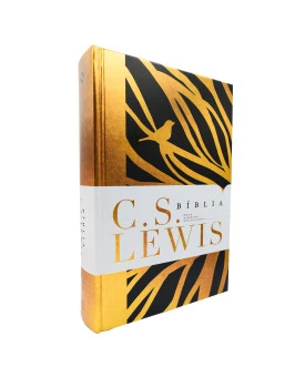 Bíblia Sagrada | C. S Lewis | NAA | Capa Dura | Dourado e Preto 