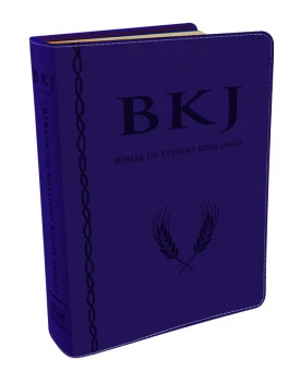 Bíblia de Estudo Holman | King James | Letra Grande | Luxo | Azul