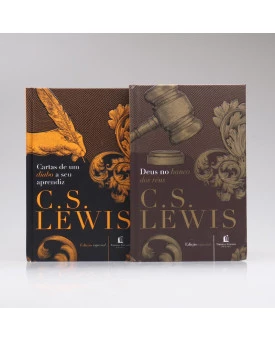 Kit 2 Livros | Cartas de um Diabo a Seu Aprendiz + Deus no Banco dos Réus  | C. S. Lewis