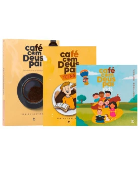 Kit 3 Livros | Devocional Café Com Deus Pai | Família Abençoada 