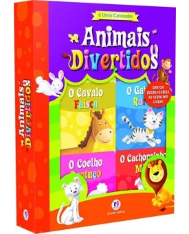Caixa Animais Divertidos | 6 Livros Cartonados | Ciranda Cultural