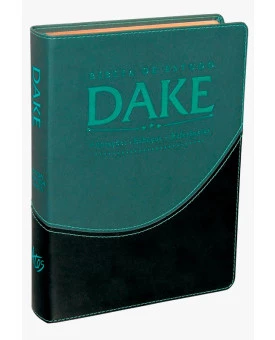 Bíblia De Estudo Dake | RC | Letra Normal | Capa Sintética | Verde e Preta