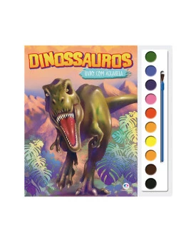Livro com Aquarela | Dinossauros | Ciranda Cultural