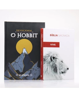 Kit Bíblia ACF Letra Normal Ele Vive + Devocional O Hobbit | Aventuras Diárias