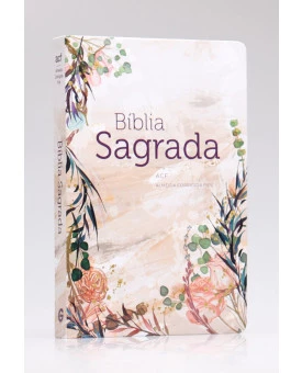 Bíblia Sagrada | ACF | Letra Normal | Capa Dura | Flor Marmorizada