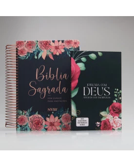 Kit Jornada com Deus Através das Escrituras Floral | Anote Rosas