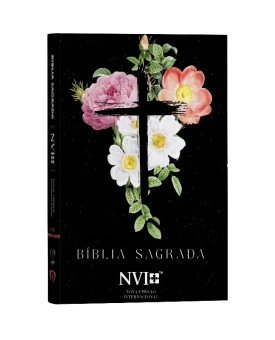Bíblia Sagrada | NVI | Letra Hipergigante | Capa Dura | Flores Cruz