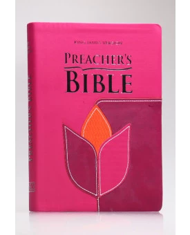 Preacher's Bible - Bíblia do Pregadora | King James Version | Letra Normal | Capa PU | Flor