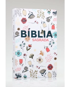 Bíblia Sagrada | NTLH | Letra Grande | Soft Touch | Flowers Branca
