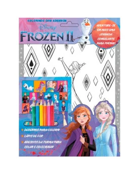 Colorindo Com Adesivos | Frozen II | Aquarela