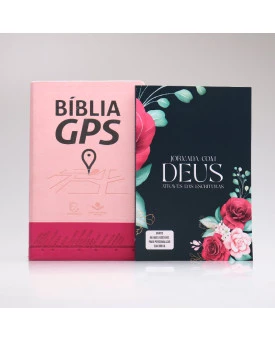 Kit Bíblia GPS + Jornada com Deus Através das Escrituras | Floral