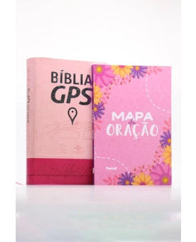 Kit Bíblia GPS NTLH | Rosa Pink + Mapa da Oração Rosa | A Direção Certa 