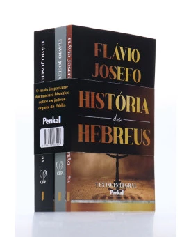 Box 3 Livros | História dos Hebreus | Flávio Josefo | Obra Original e Completa
