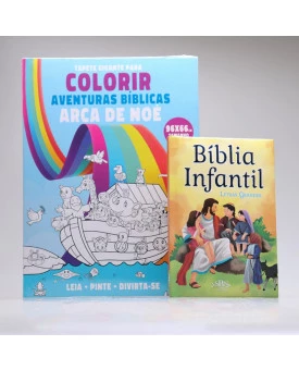 Kit Bíblia + Tapete para Colorir | Aventuras Bíblicas