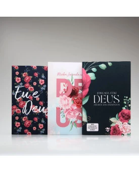 Kit 3 Livros | Momento com Deus | Floral