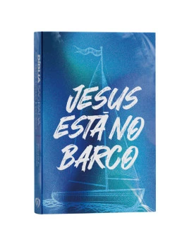 Bíblia Sagrada | Capa Dura Slim | RC | Harpa Avivada e Corinhos | Jesus Está no Barco