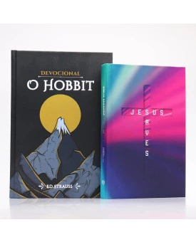 Kit Bíblia ACF Letra Normal Jesus Saves + Devocional O Hobbit | Aventuras Diárias