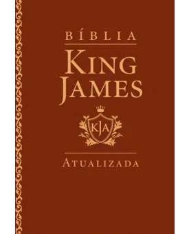 Bíblia | King James Atualizada | Letra Grande | Luxo | Marrom