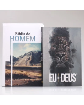 Kit Bíblia do Homem + Eu e Deus | Rei dos Reis