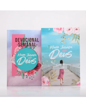 Kit Devocional Semanal Colagem + Minha Jornada com Deus | Menina dos Olhos