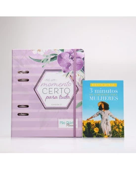 Kit Pão Diário Planner Orquídea + Grátis Devocional 3 Minutos de Sabedoria Para Mulheres | Herdeira da Fé