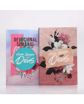 Kit Devocional Semanal Colagem + Minha Jornada com Deus | Papel