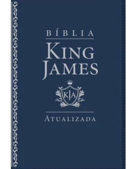 Bíblia King James Atualizada | Letra Grande | Luxo | Azul