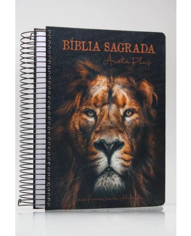 Bíblia Sagrada Anote Plus | RC | Letra Grande | Capa Dura | Espiral | Leão de Judá