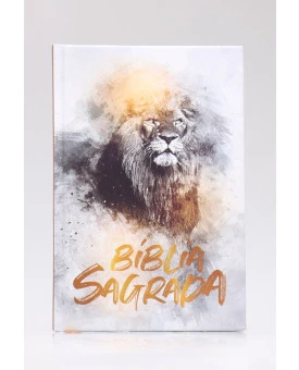 Bíblia Sagrada | ACF | Letra Média | Capa Dura | Leão Dourado | 942 Páginas