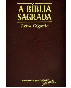 A Bíblia Sagrada | ACF | Letra Gigante | Luxo | Vinho