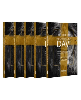 Kit 5 Livros | Devocional Tesouros de Davi | Lion Cruz | Charles Spurgeon