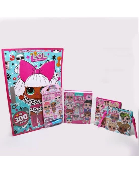 LOL Surprise - Megaprancheta para colorir com adesivos: As mais charmosas  bonecas ultra-raras estão aqui para você colorir!
