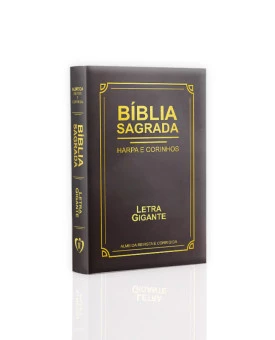 Bíblia Sagrada | Com Harpa e Corinhos | RC | Edição Luxo  |  Letra Gigante | Marrom