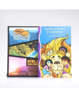Kit Bíblia Minha Jornada com Deus NVI Minecraft + Harpa Avivada e Corinhos | Louvando à Todo Momento
