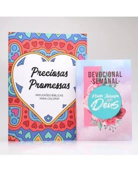 Kit Devocional Semanal + Preciosas Promessas | Devocional Criativo | Colagem