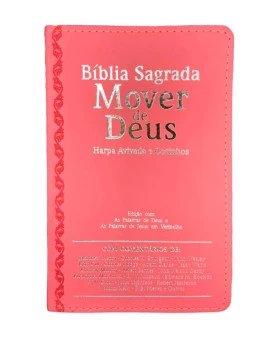 Bíblia Sagrada Mover de Deus | ARC | Letra Extragigante | Harpa e Corinhos | Rosa