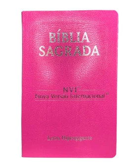 Bíblia Sagrada | NVI | Letra Hipergigante | Capa Luxo | Rosa