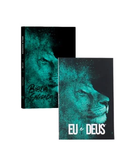 Kit Bíblia Sagrada NVI + Devocional Eu e Deus | Leão Azul