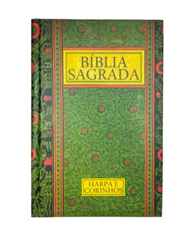 Bíblia Sagrada | Letra Gigante | ARC | Capa Dura com Harpa | VintageVerde