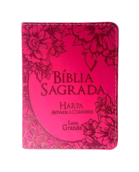Bíblia Sagrada | ARC | Letra Grande | Capa Luxo PU | Pink