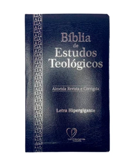 Bíblia de Estudos Teológicos | RC | PU Luxo | Azul