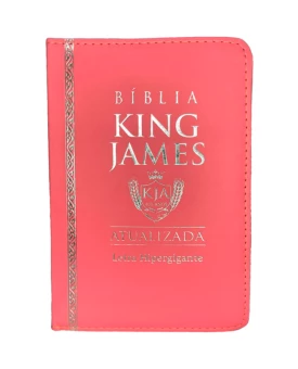 Bíblia Sagrada | King James Atualizada | Zíper | Rosa