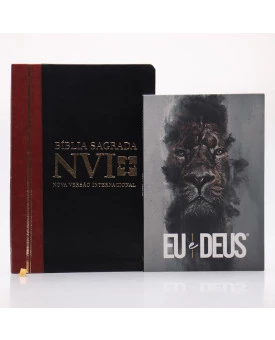 Kit Bíblia NVI Letra Grande Duotone Slim + Devocional Eu e Deus Rei dos Reis | Estudo Diário