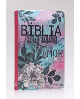 Bíblia Sagrada | NVI | Letra Grande | Capa Dura | Flor Artística | Especial
