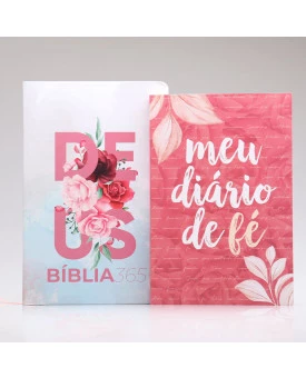 Kit Meu Diário de Fé | Bíblia 365 + Pétalas